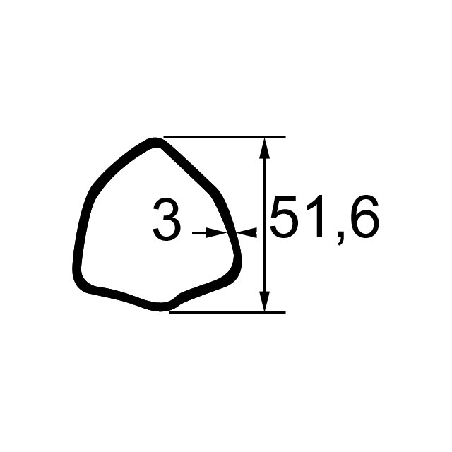 Machoire 30,2X79,4 Tube Triangle 51,6X3 référence fournisseur BYP204056860